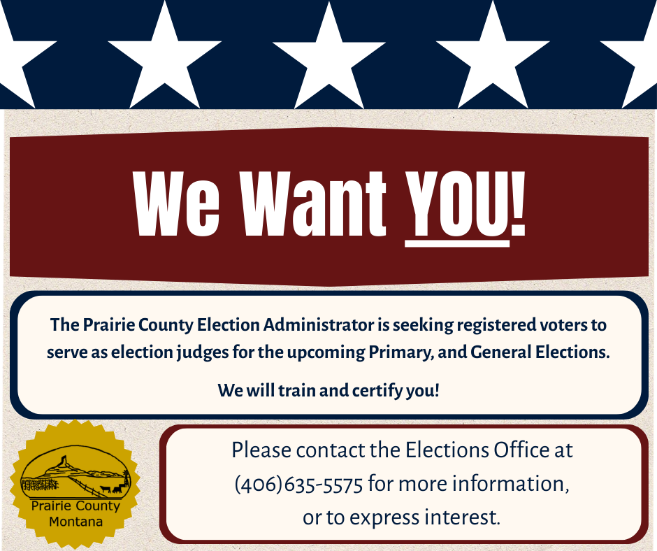 We want you as an election Judge
